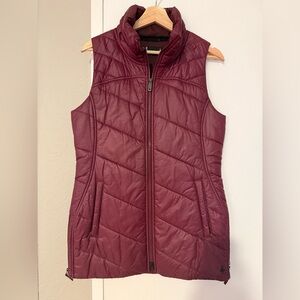Smartwool Red Quilted Vest Sleeveless Insulated